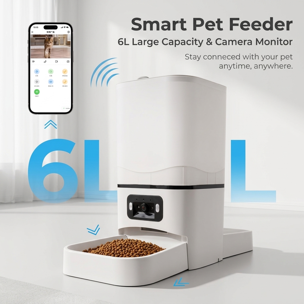 Kitchen Appliances Video - 6L Double Meal Camera APP Automatic