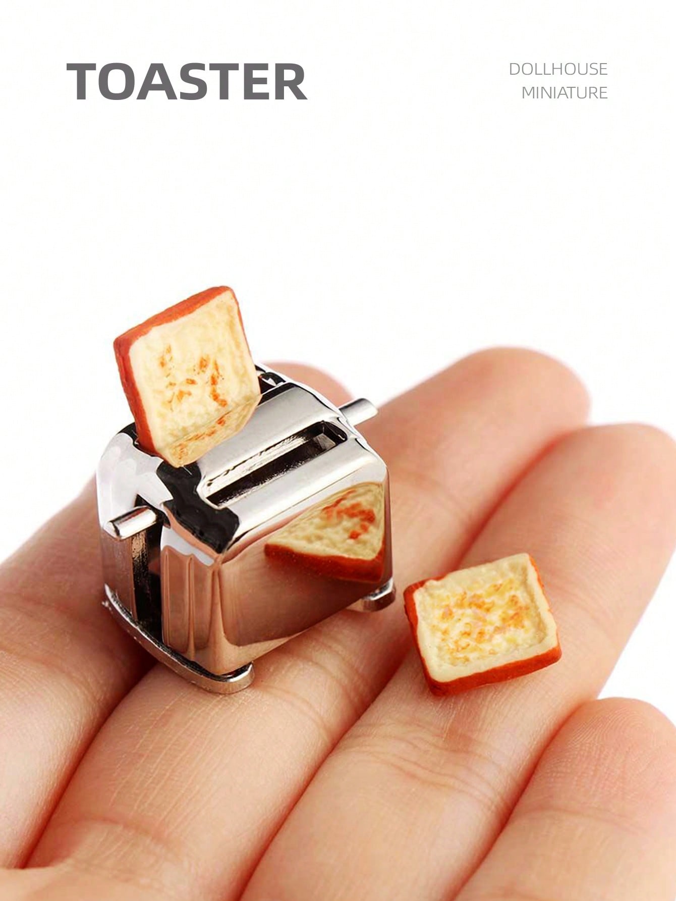 1:12 Dollhouse Miniature Toast - Toaster 评论和价格