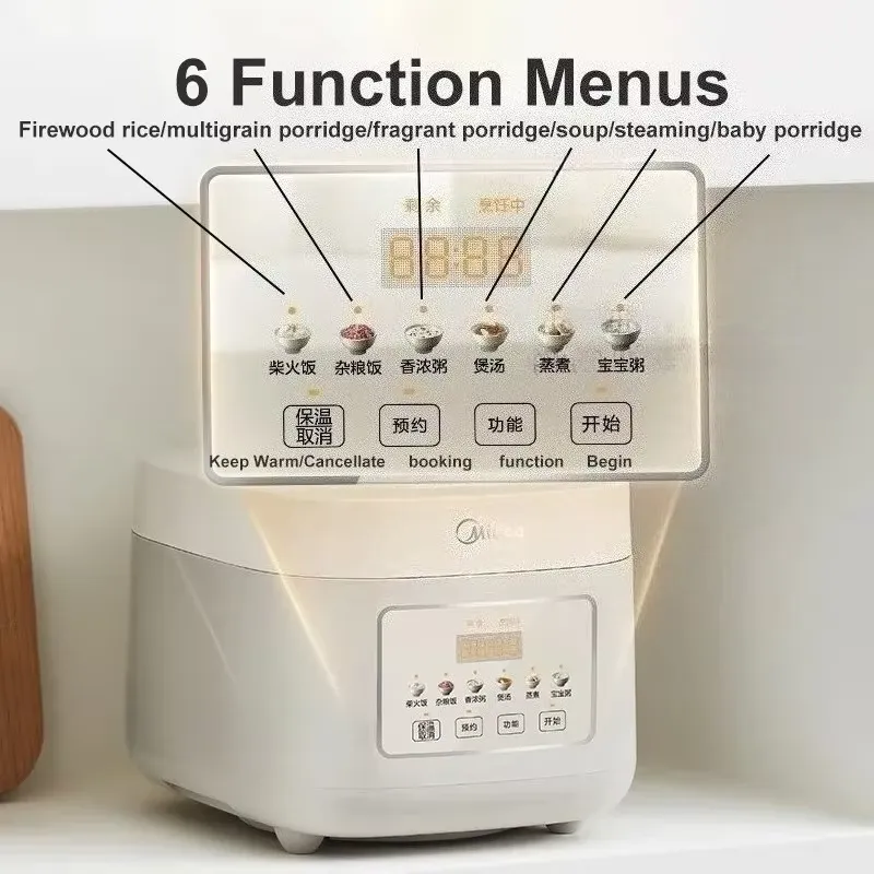 Midea Healthy Rice Cooker 3L N - Rice Cooker 评论和价格