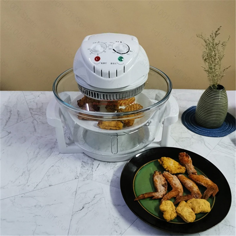 Glass Air fryer Light wave fur - Air Fryer 评论和价格