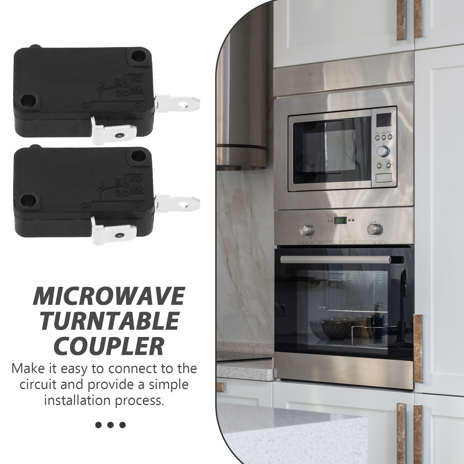 2Pcs Micro Switch 2-Pin Normal - Microwave Oven 评论和价格