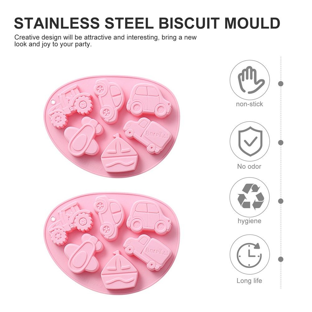 2Pcs 3D Silicone Vehicle Choco - Microwave Oven 评论和价格