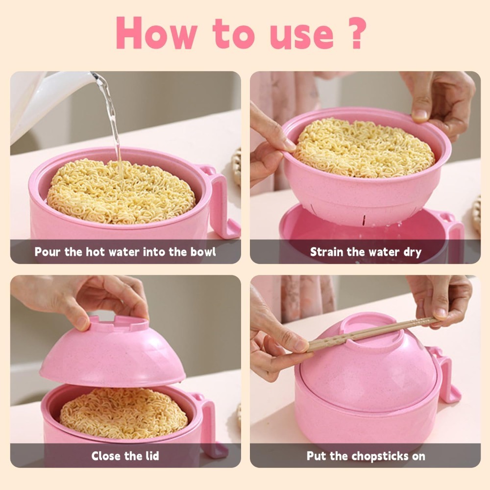 Microwave Ramen Bowl 6-Piece S - Rice Cooker 评论和价格