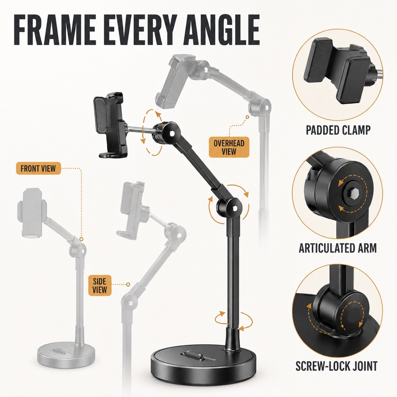 Overhead Phone Stand Desktop T - Kitchen Appliances Video 评论和价格