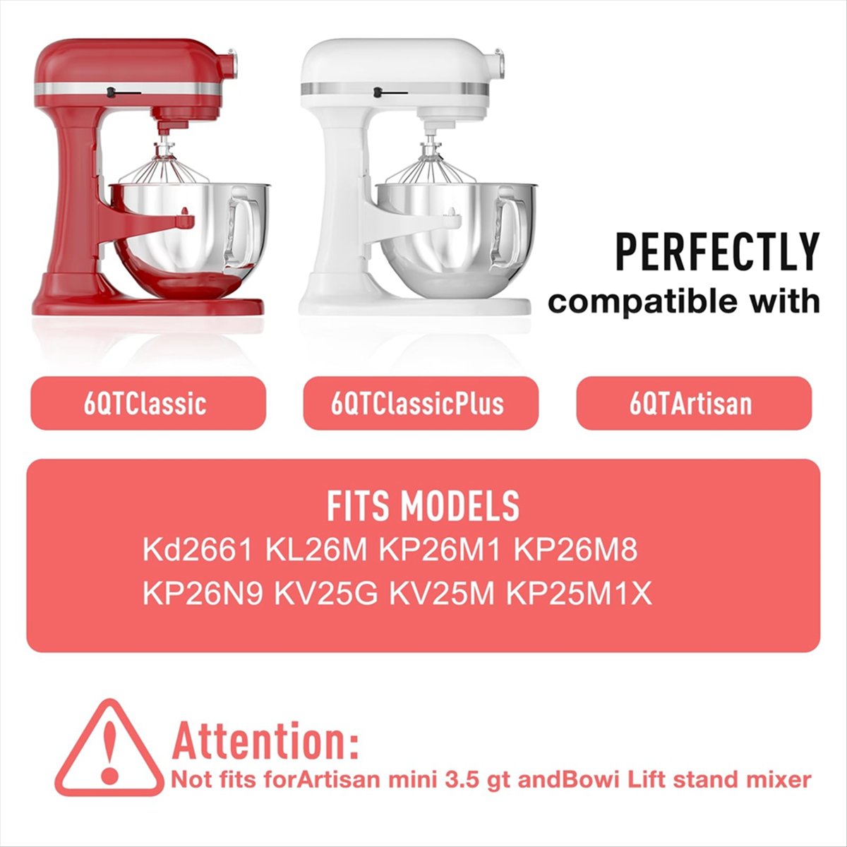 6QT Stainless Steel Mixer Bowl - Stand Mixer 评论和价格