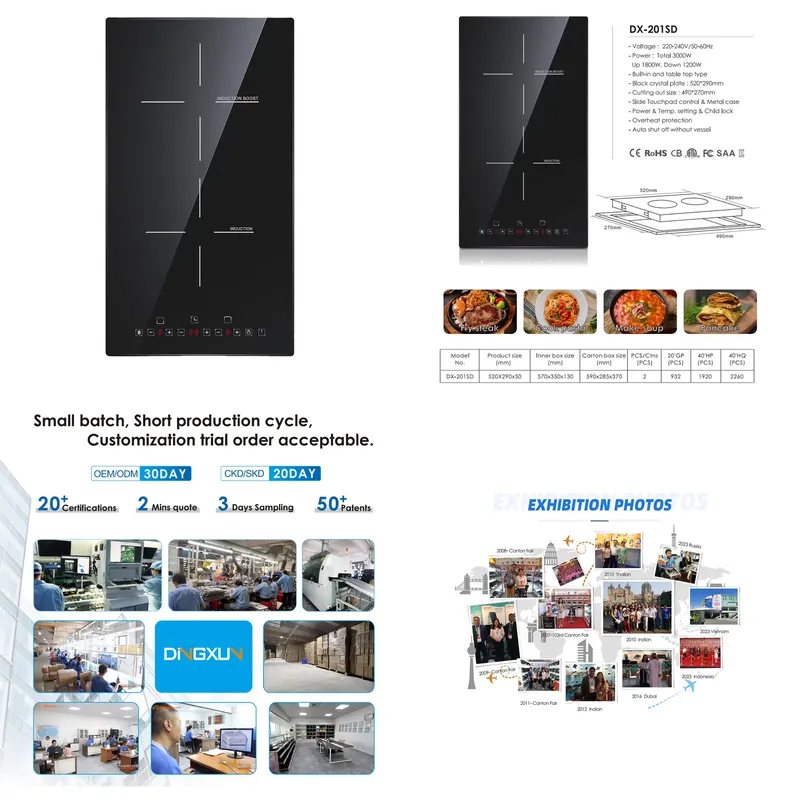 High Efficiency 2-Burner Elect - Induction Cooker 评论和价格