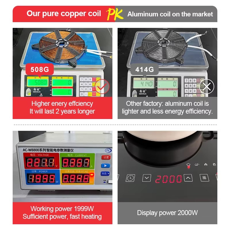 4400W Induction Hob 2 Burner T - Induction Cooker 评论和价格