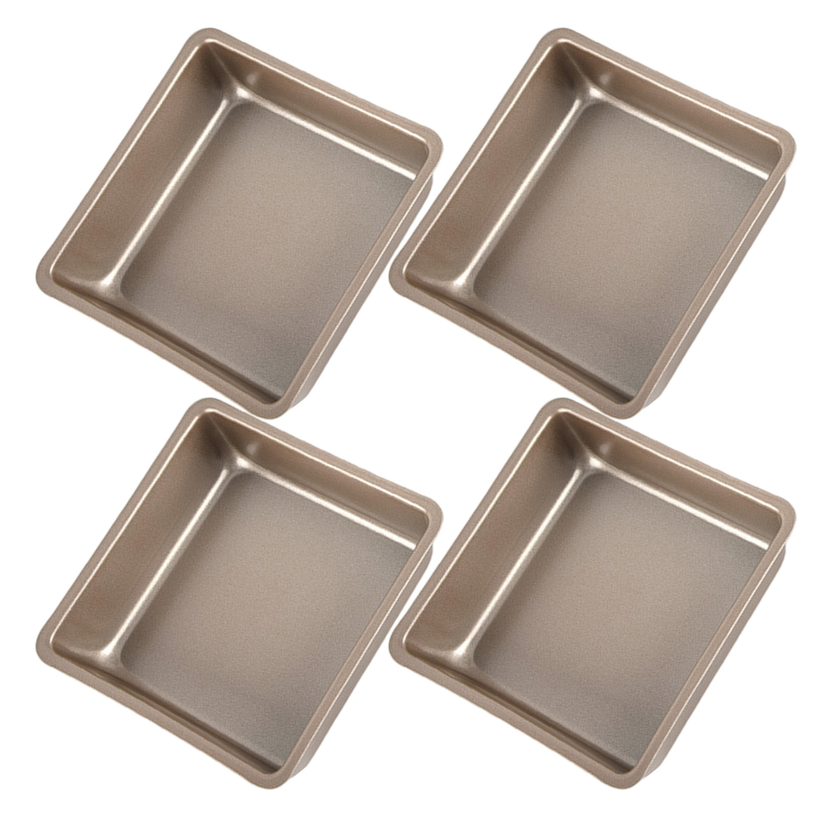 4Pcs 4 Inch Square Nonstick Ba - Toaster 评论和价格
