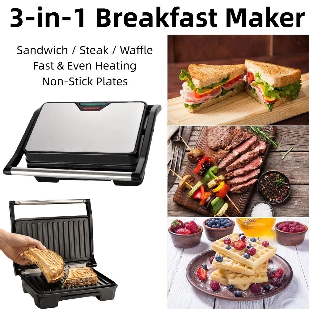 Non-Stick Sandwich Toaster Mul - Toaster 评论和价格
