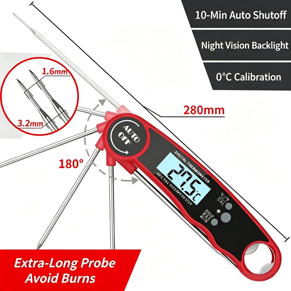 Meat Thermometer Digital – Ins - Air Fryer 评论和价格