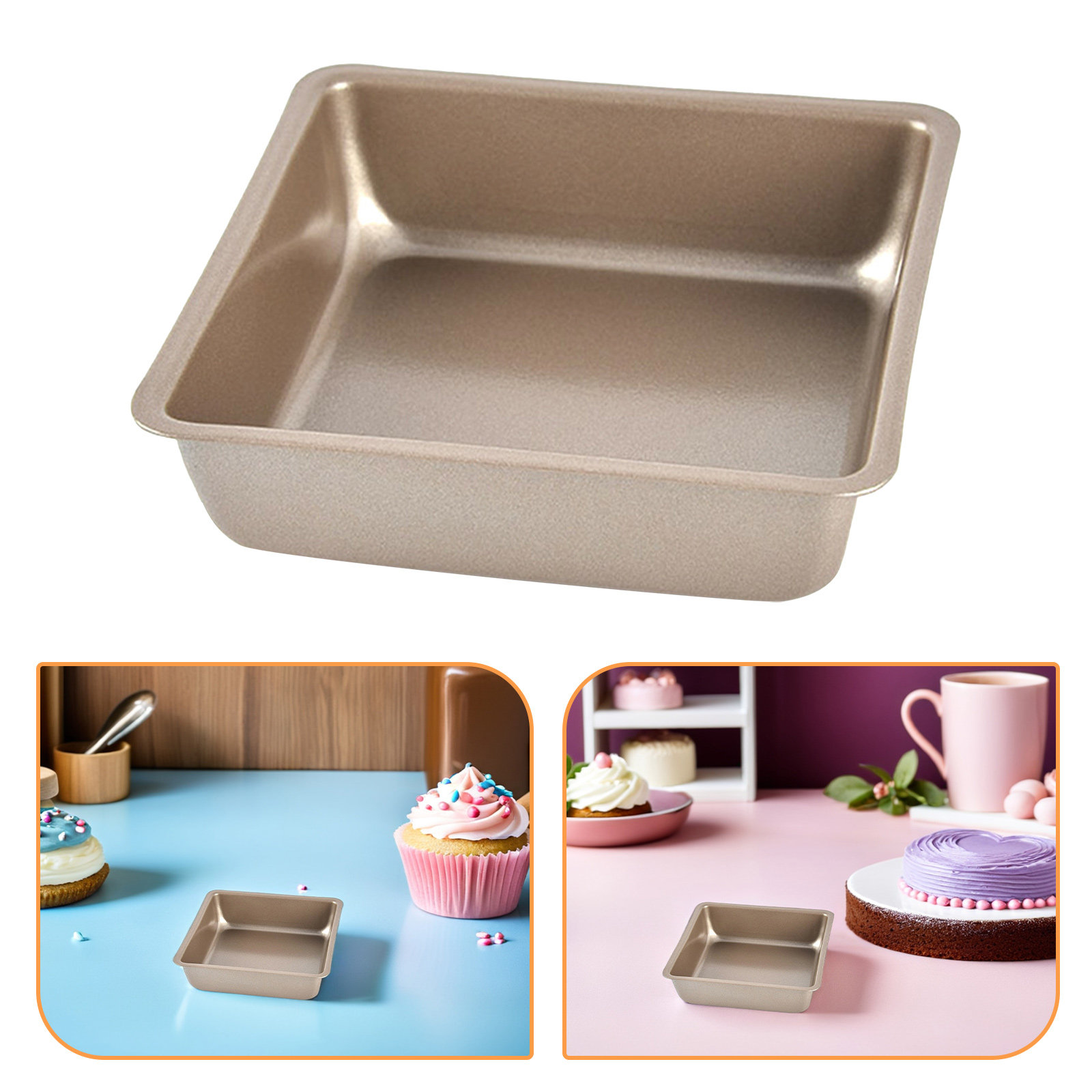 4 Pcs Square Non-stick Baking  - Air Fryer 评论和价格